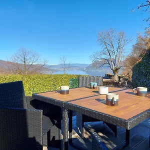  Vakantiehuis Entre Et Montagne, Chaleureuse Maison 3 Pieces Avec Tres Belle Vue D'annecy. Terrasse, Jardin, Parking, Cheminee, Barbecue …. Frankrijk